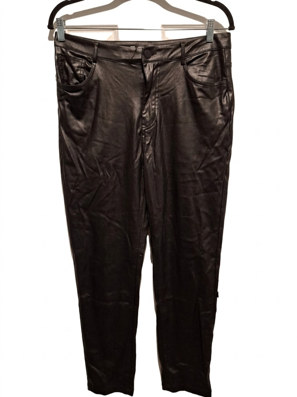 CBR Women's Slim Faux Leather Pants - Black